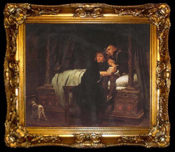 framed  Paul Delaroche The Solns of Edward IV (MK45), ta009-2